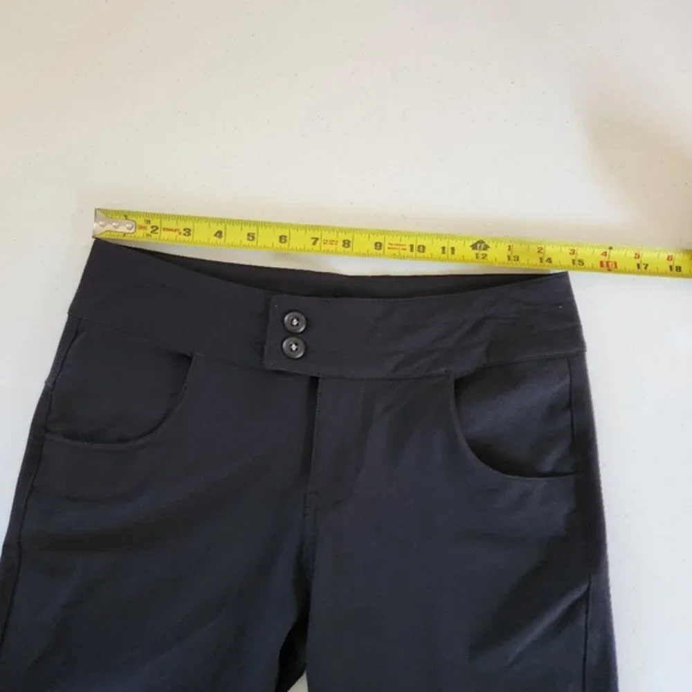 Kavu Walkalong 10" Bermuda Shorts Black Womens Size 2 Mid Rise New NWT Hiking - Picture 8 of 10